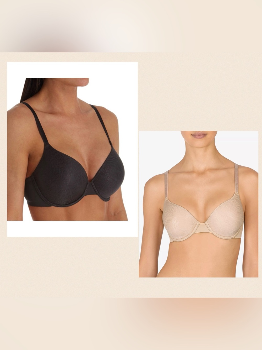(2) NATORI Conform Full Fit Memory Contour Convertible Underwire Bra 731165